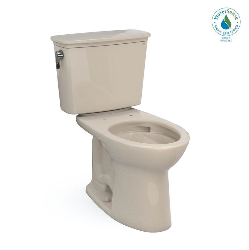 TOTO Toto® Drake® Transitional Two-Piece Elongated 1.28 Gpf Universal Height Tornado Flush® Toilet With Cefiontect®,