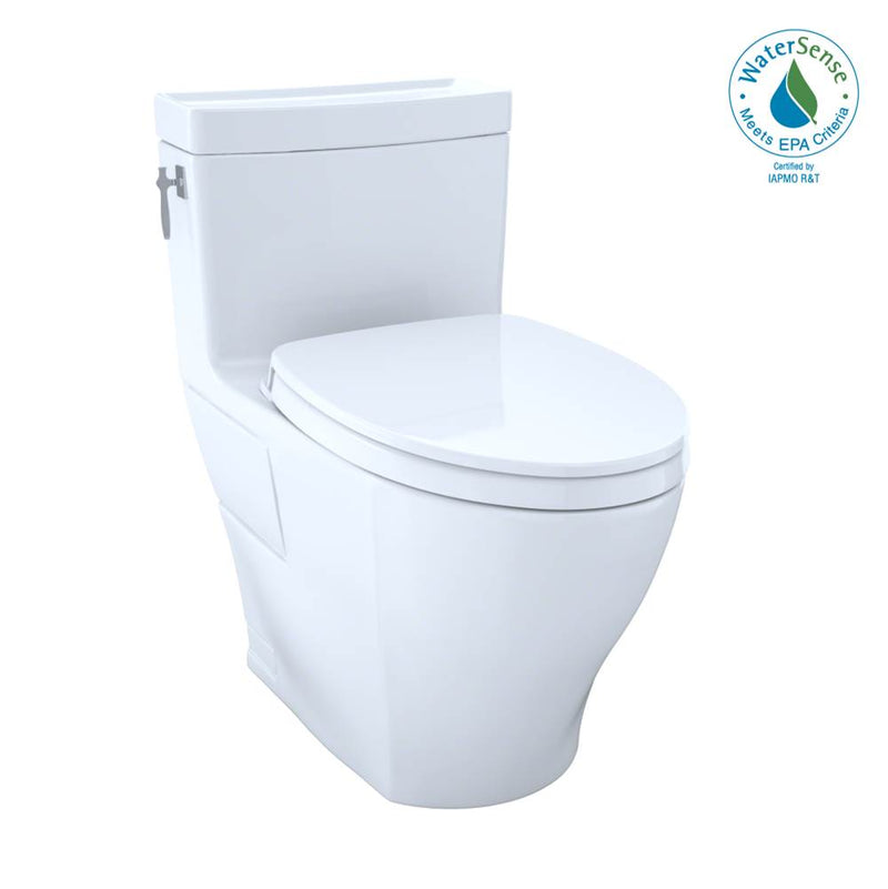 TOTO Toto Aimes Washlet+ One-Piece Elongated 1.28 Gpf Universal Height Skirted Toilet With Cefiontect