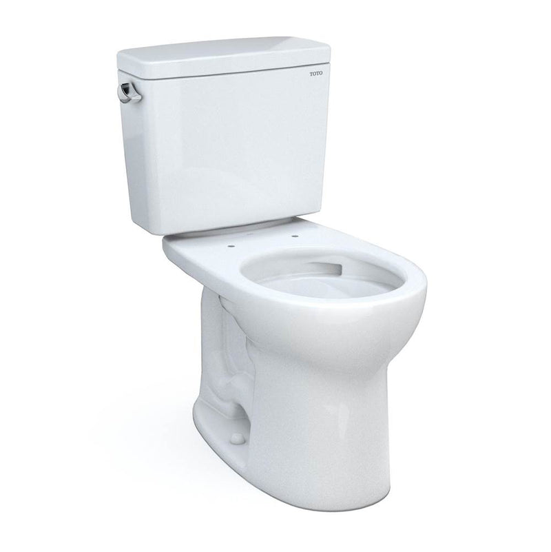 TOTO Toto® Drake® Two-Piece Round 1.6 Gpf Universal Height Tornado Flush® Toilet With Cefiontect®