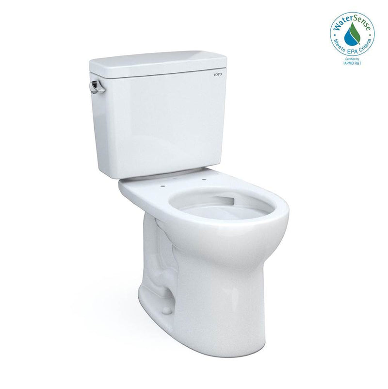 TOTO Toto® Drake® Two-Piece Round 1.28 Gpf Universal Height Tornado Flush® Toilet With Cefiontect®