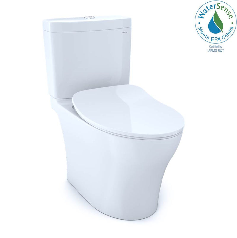 TOTO Aquia® IV Two-Piece Elongated Dual Flush 1.28 and 0.8 GPF Toilet with CEFIONTECT® and SoftClose® Seat, WASHLET®+ Ready