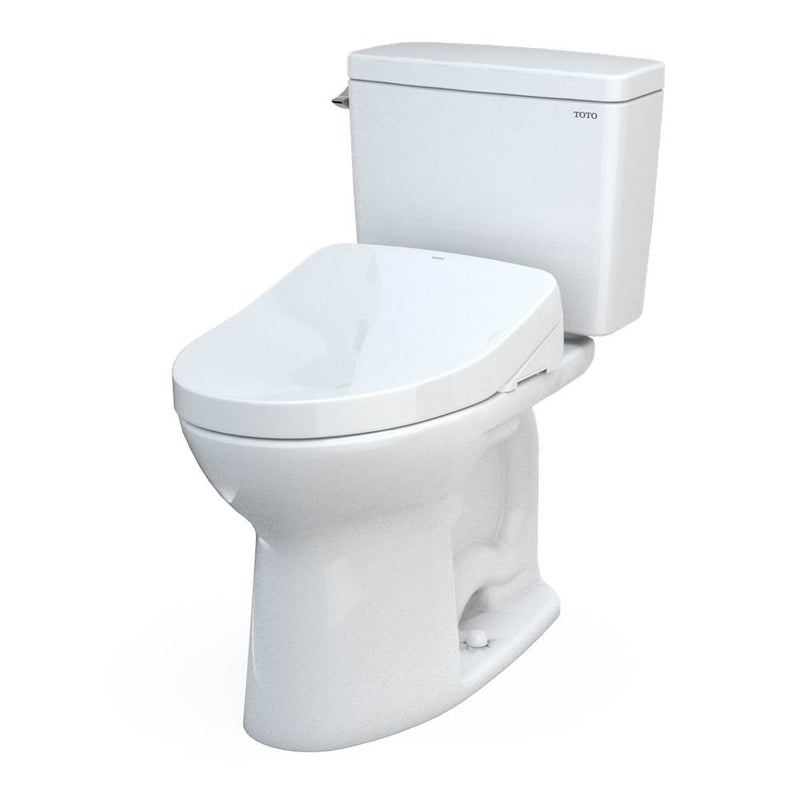 TOTO Toto® Drake® Washlet®+ Two-Piece Elongated 1.28 Gpf Tornado Flush® Toilet With Auto Flush