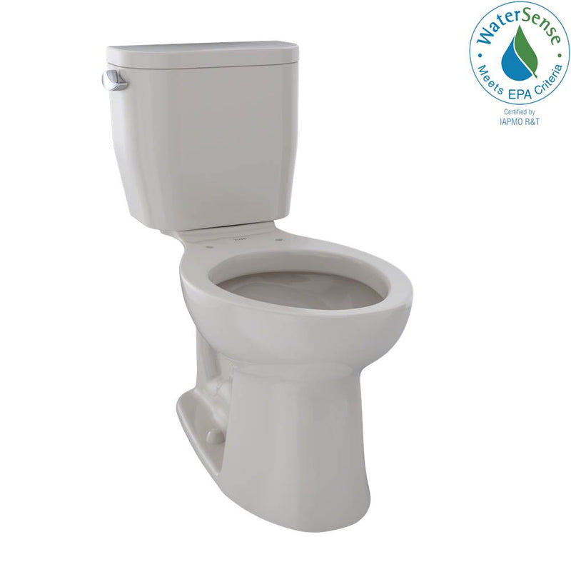 TOTO Toto® Entrada™ Two-Piece Elongated 1.28 Gpf Universal Height Toilet