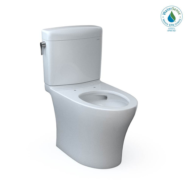 TOTO Toto® Aquia® Iv 1G® Cube Two-Piece Elongated Dual Flush .0 And 0.8 Gpf Universal Height Toilet With Cefiontect®