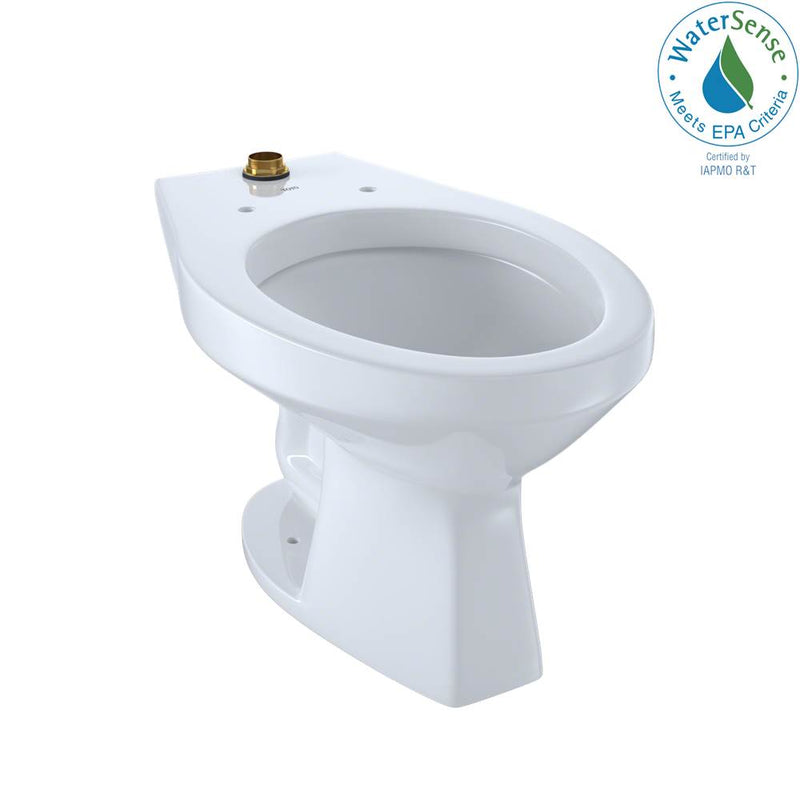 TOTO Toto® Elongated Floor-Mounted Flushometer Toilet Bowl With Top Spud