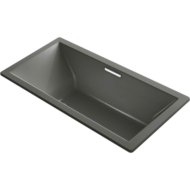 Kohler Underscore® Rectangle 72'' x 36'' Heated BubbleMassage™ air bath with center drain