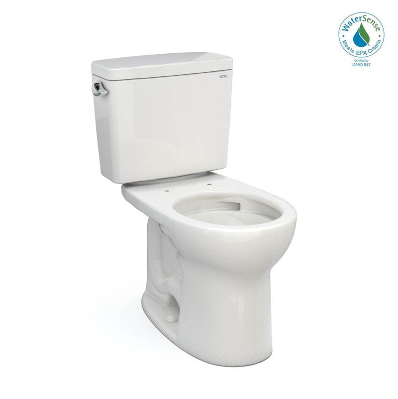 TOTO Toto® Drake® Two-Piece Round 1.28 Gpf Universal Height Tornado Flush® Toilet With Cefiontect®