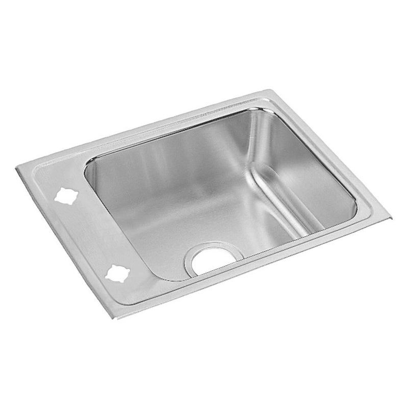 Elkay Lustertone Classic Stainless Steel 22'' x 17'' x 5'', Single Bowl Drop-in Classroom ADA Sink