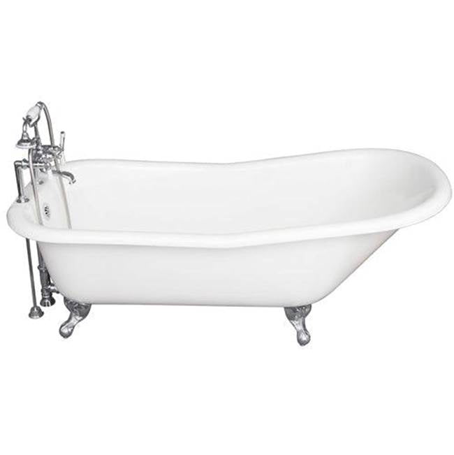 Barclay Tub Kit 60'' CI Slipper, TubFiller, Supplies, Drain