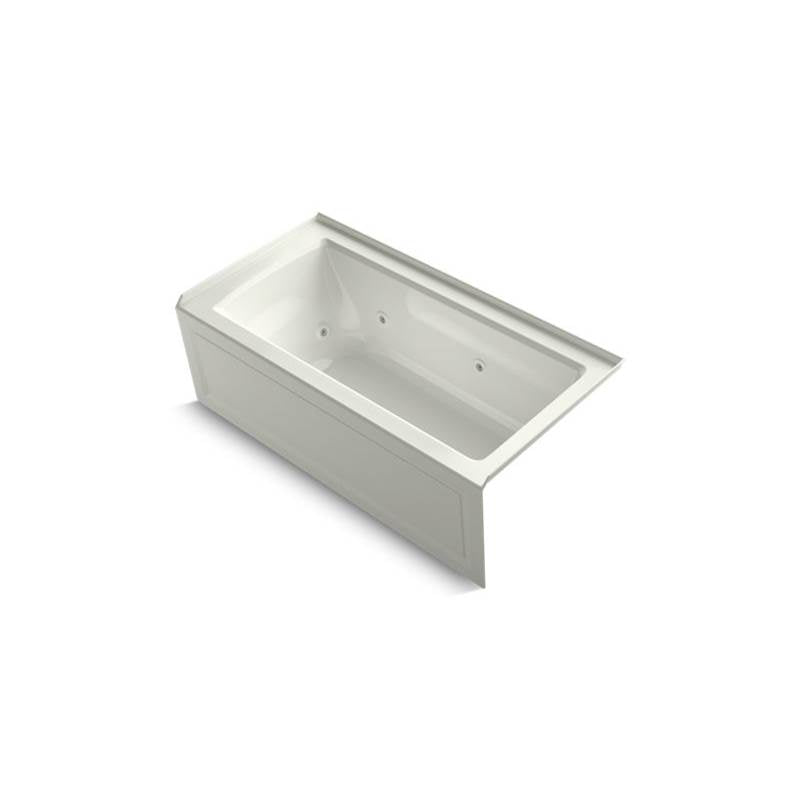 Kohler Archer® 60'' x 30'' alcove whirlpool bath with integral flange and right-hand drain