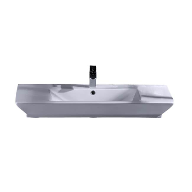 TOTO Toto® Supreme® Oval Wall-Mount Bathroom Sink With Cefiontect And Shroud For 4 Inch Center Faucets