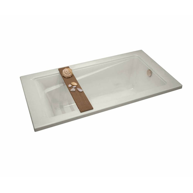 Maax Exhibit 6636 Acrylic Drop-in End Drain Aeroeffect Bathtub