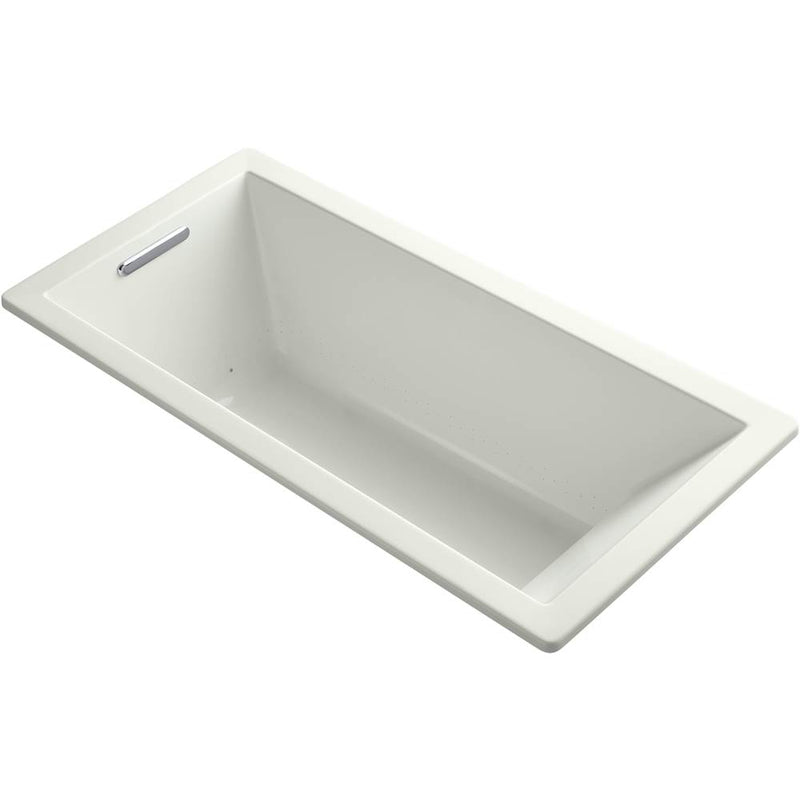 Strom Living The Constance 5 1/2'' Cast Iron European Style Double Ended Slipper Tub On Pedestal Without Faucet Holes