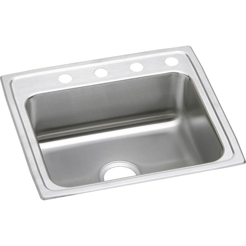 Elkay Lustertone Classic Stainless Steel 25'' x 21-1/4'' x 6-1/2'', Single Bowl Drop-in ADA Sink