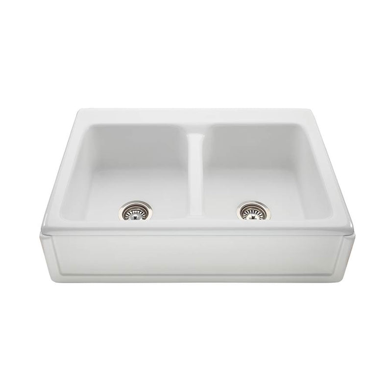 MTI Basics BORDER FRONT DOUBLE BOWL BASI 33X22