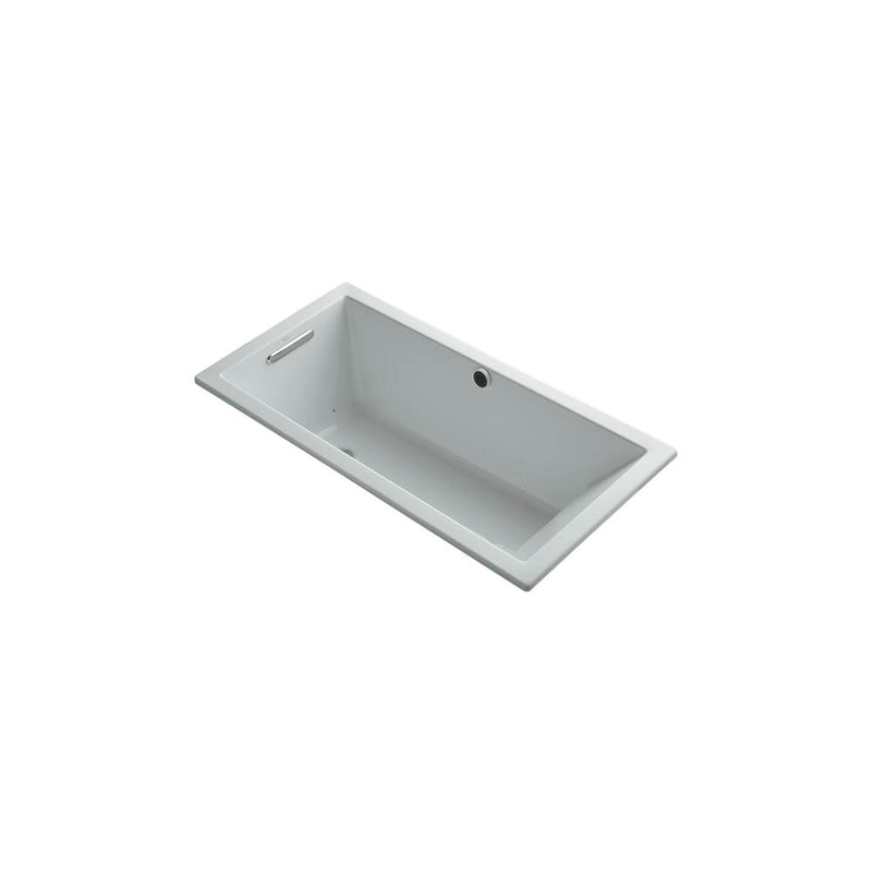 Kohler Underscore® Rectangle 60'' x 30'' Heated BubbleMassage™ air bath with end drain