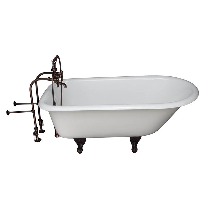 Barclay Tub Kit 67'' CI Roll Top,FillerSupplies, Drain