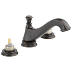 Delta Faucet Cassidy™ Two Handle Widespread Bathroom Faucet - Low Arc Spout - Less Handles