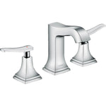 Hansgrohe Metropol Classic Widespread Faucet 110 with Lever Handles and Pop-Up Drain, 0.5 GPM