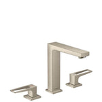 Hansgrohe Metropol Widespread Faucet 160 with Loop Handles and Pop-Up Drain, 1.2 GPM