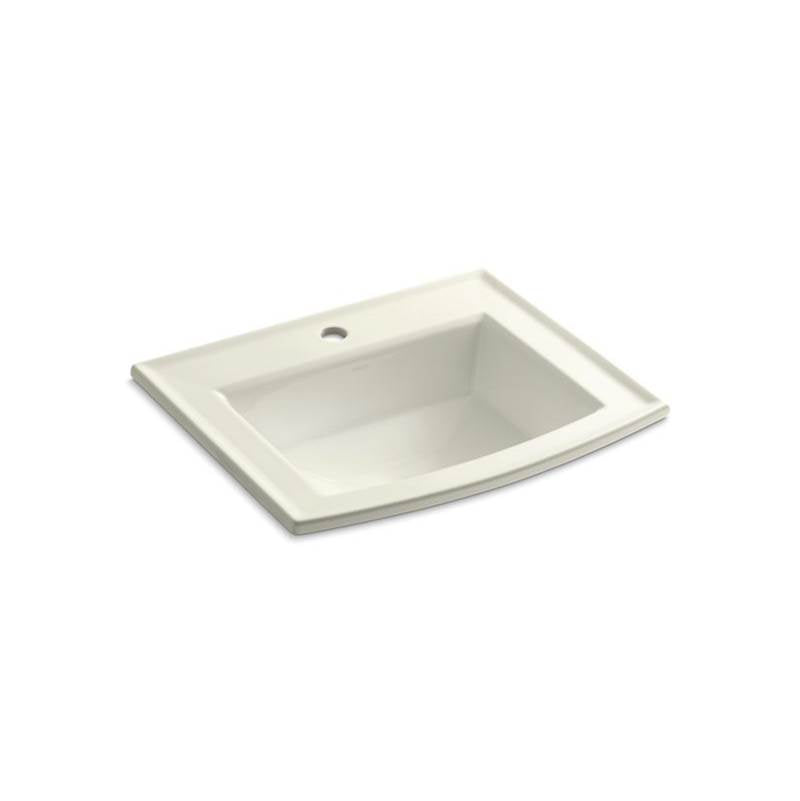 Kohler Archer® Drop-in bathroom sink with single faucet hole