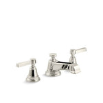 Kohler Pinstripe® Pure Widespread bathroom sink faucet with lever handles