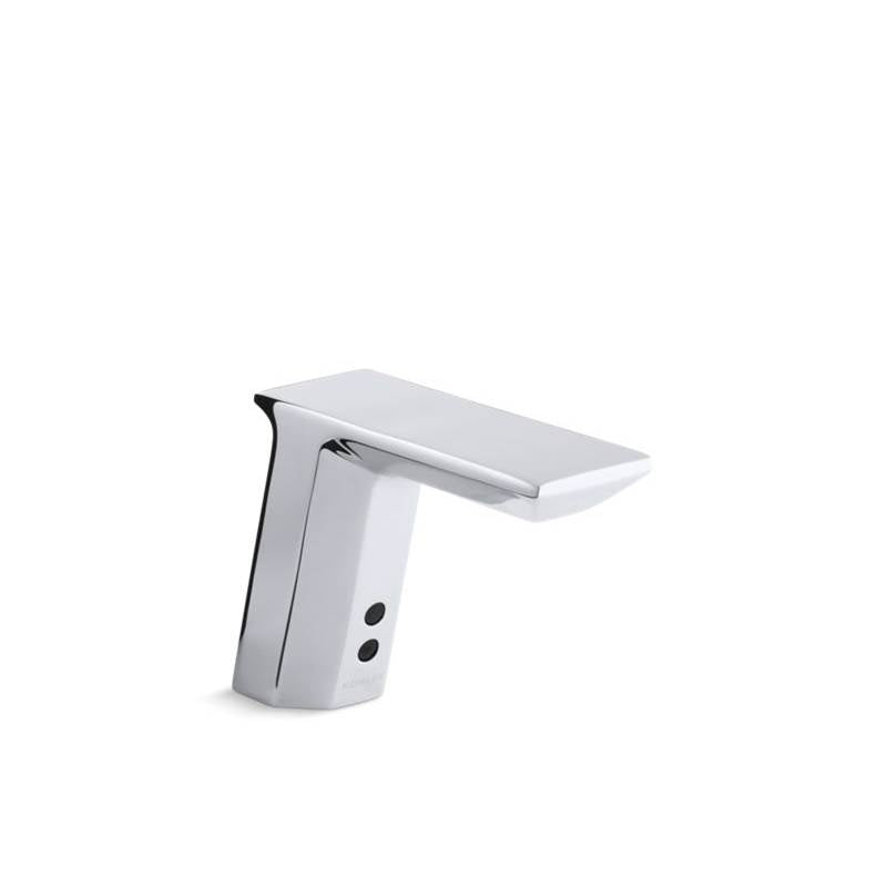 Kohler Geometric Touchless faucet with Insight™ technology and temperature mixer, DC-powered