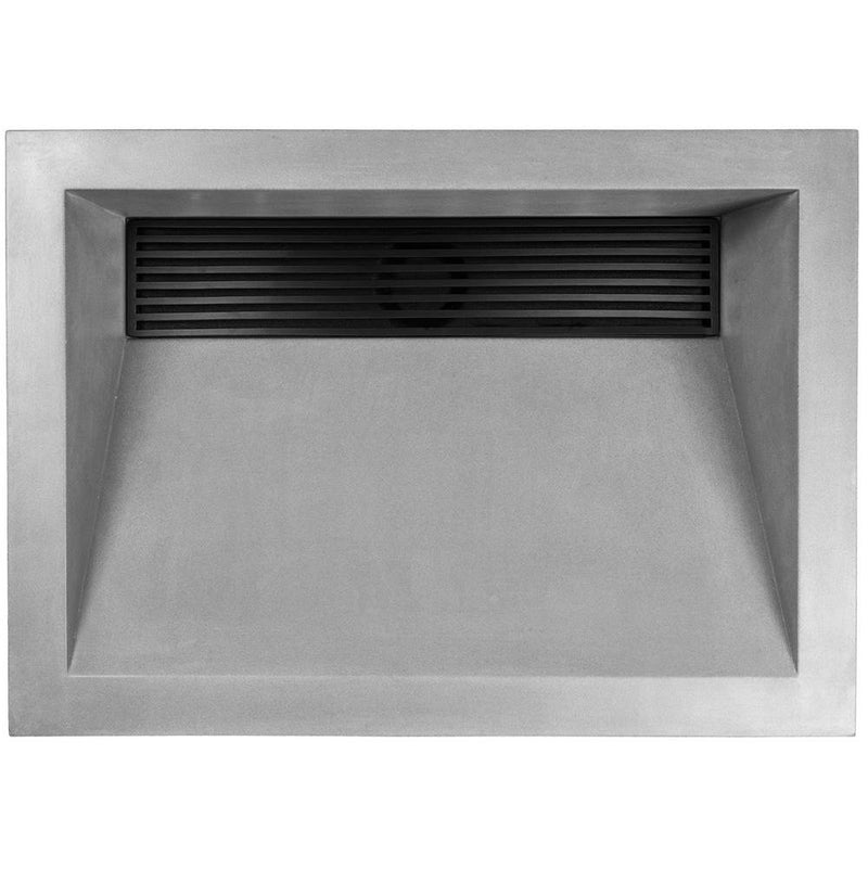 Linkasink HENRY Concrete Rectangle Sloped with Grate Recess Sink