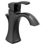 Moen Voss One-Handle Single Hole Bathroom Sink Faucet with Optional Deckplate