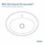 Moen 90 Degree One-Handle Single Hole Vessel Sink Modern Bathroom Faucet