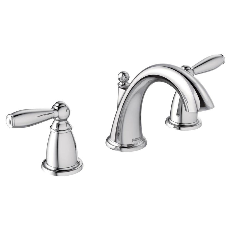 Moen Brantford 8 in. Widespread 2-Handle High-Arc Bathroom Faucet Trim Kit in Chrome (Valve Sold Separately)