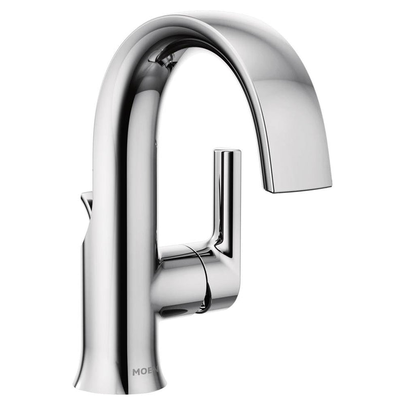 Moen Doux Collection One-Handle High Arc Laminar Stream Bathroom Faucet