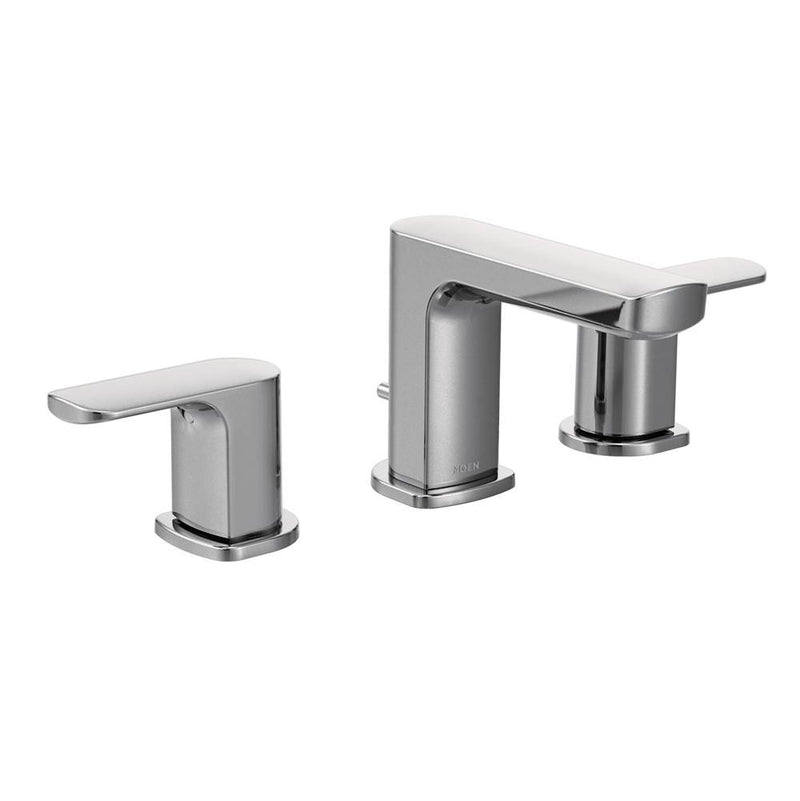 Moen Rizon Two-Handle Widespread Bathroom Faucet, Valve Required