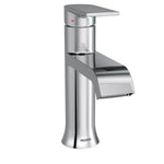 Moen Genta LX One-Handle Single Hole Modern Bathroom Sink Faucet with Optional Deckplate