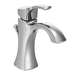 Moen Voss One-Handle Single Hole Bathroom Sink Faucet with Optional Deckplate