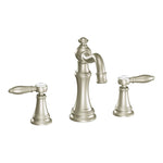 Moen Weymouth 8 in. Widespread 2-Handle High-Arc Bathroom Faucet Trim Kit in Chrome (Valve Sold Separately)