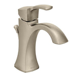 Moen Voss One-Handle Single Hole Bathroom Sink Faucet with Optional Deckplate