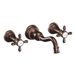 Moen Weymouth 2-Handle Wall Mount High-Arc Bathroom Faucet in Chrome (Valve Sold Separately)