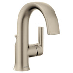 Moen Doux Collection One-Handle High Arc Laminar Stream Bathroom Faucet