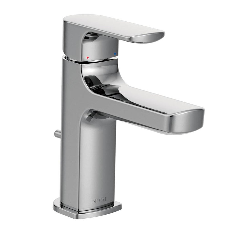 Moen Rizon One-Handle Modern Bathroom Faucet with Drain Assembly