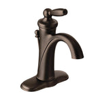 Moen Brantford One-Handle Traditional Bathroom Sink Faucet with Available Vessel Sink Extension Kit