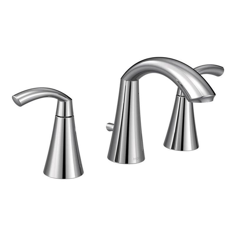 Moen Glyde 8 in. Widespread 2-Handle High-Arc Bathroom Faucet