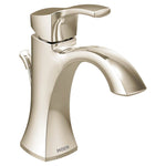 Moen Voss One-Handle Single Hole Bathroom Sink Faucet with Optional Deckplate