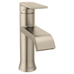 Moen Genta LX One-Handle Single Hole Modern Bathroom Sink Faucet with Optional Deckplate