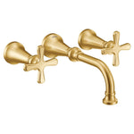 Moen Colinet Traditional Cross Handle Wall Mount Bathroom Faucet Trim, Valve Required