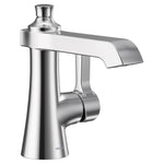 Moen Flara One-Handle Single Hole Bathroom Faucet with Drain Assembly