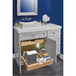 Rev-A-Shelf Wood Vanity Sink Cabinet Pull Out Organizer