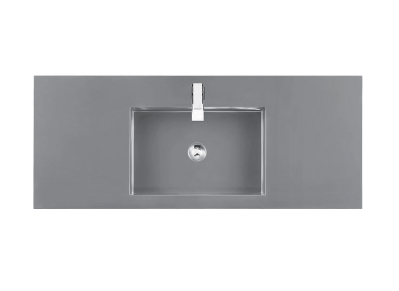 James Martin Vanities 48" Stone Composite Vanity Top with 1 Integrated Stone Composite Sink and 1 Faucet Hole