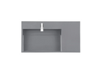 James Martin Vanities 35.3" Stone Composite Vanity Top with 1 Integrated Stone Composite Sink and 1 Faucet Hole