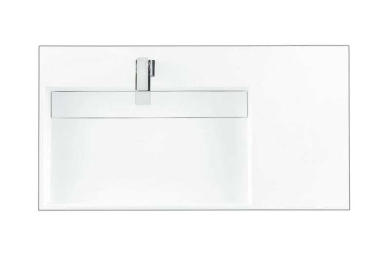 James Martin Vanities 35.3" Stone Composite Vanity Top with 1 Integrated Stone Composite Sink and 1 Faucet Hole